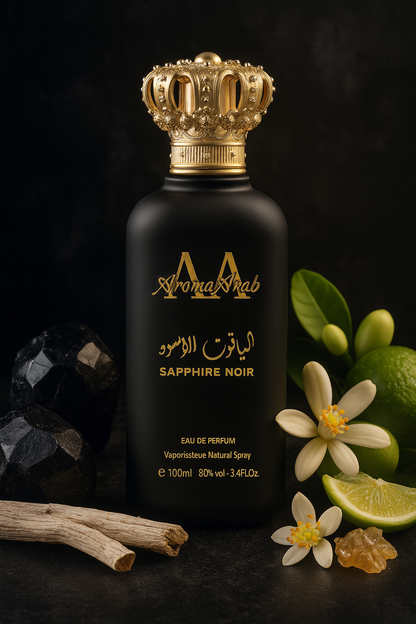Sapphire Noir by Aroma Arab – Eau de Parfum for Men, 100ml | Original Luxury Fragrance from Dubai