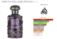 Habik – Spicy, Aromatic, Woody, Musky – Eau de Parfum Spray Long-Lasting Fragrance for Men, 3.4 Ounce / 100 ml